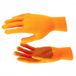 Перчатки нейлон ПВХ точка 13 класс оранжевые XL