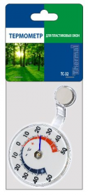 Термометр для пластиковых окон ТС-32 в пакете с европодвесом