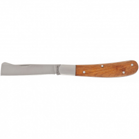 Нож садовый, 173 мм, складной, копулировочный, деревянная рукоятка // PALISAD